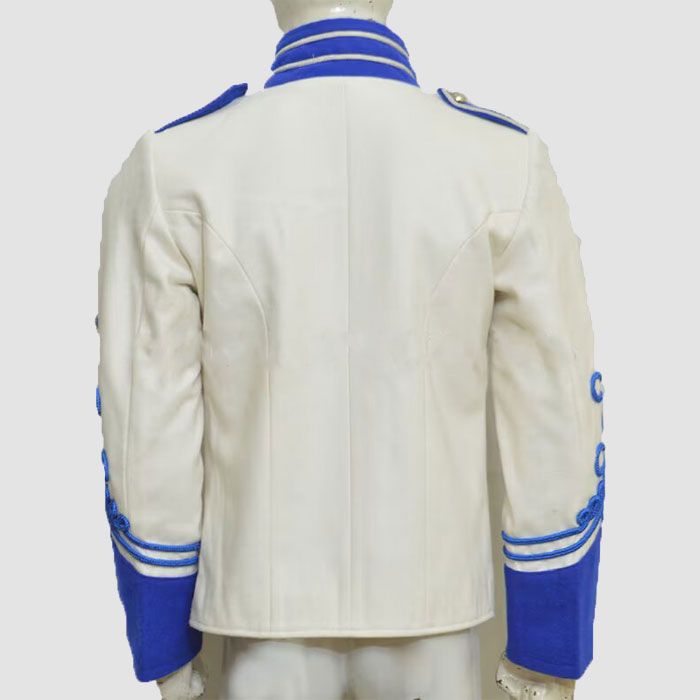 New Ladies Uniform Off White Royal Blue Braid Hussar Jacket