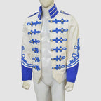 New Ladies Uniform Off White Royal Blue Braid Hussar Jacket