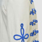 New Ladies Uniform Off White Royal Blue Braid Hussar Jacket