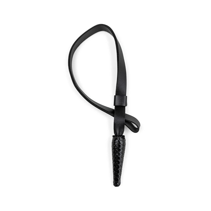 Black Leather Ribbon Knot