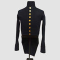 New Men's Military Dark Navy Blue Wool Tailcoat