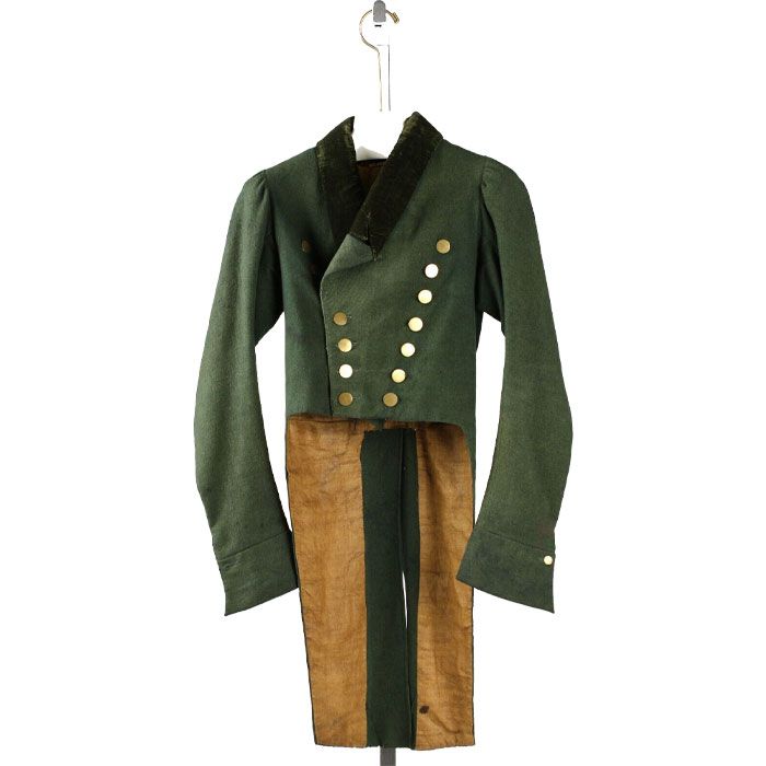 New Men Double Breast Green 1950th Metropolitan Regency Wool Tailcoat