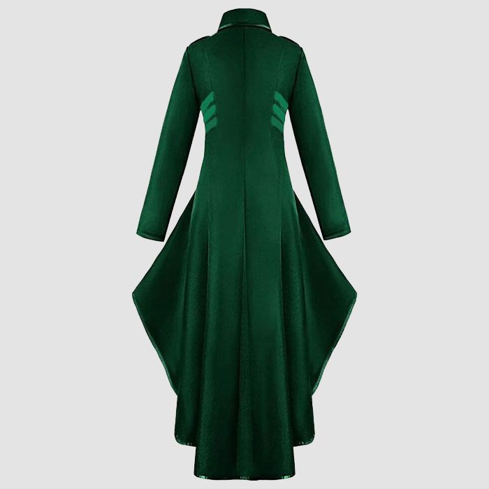 Women Gothic Steampunk Button Corset Costume Coat Tailcoat Jacket Overcoat