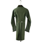 New Men Double Breast Green 1950th Metropolitan Regency Wool Tailcoat