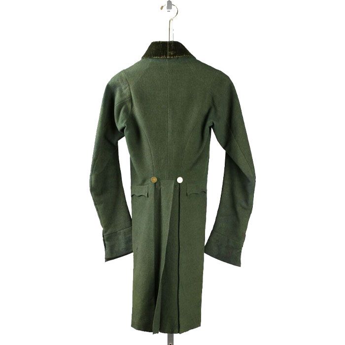 New Men Double Breast Green 1950th Metropolitan Regency Wool Tailcoat