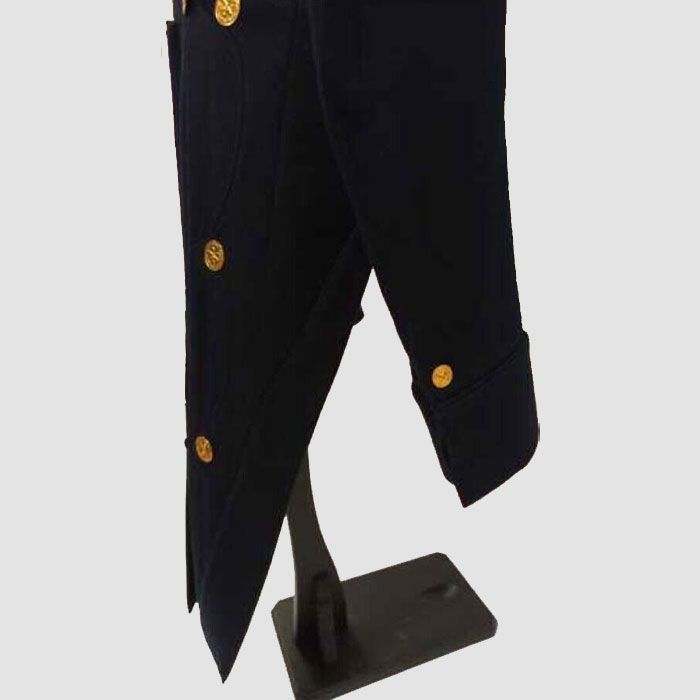 New Men's Military Dark Navy Blue Wool Tailcoat
