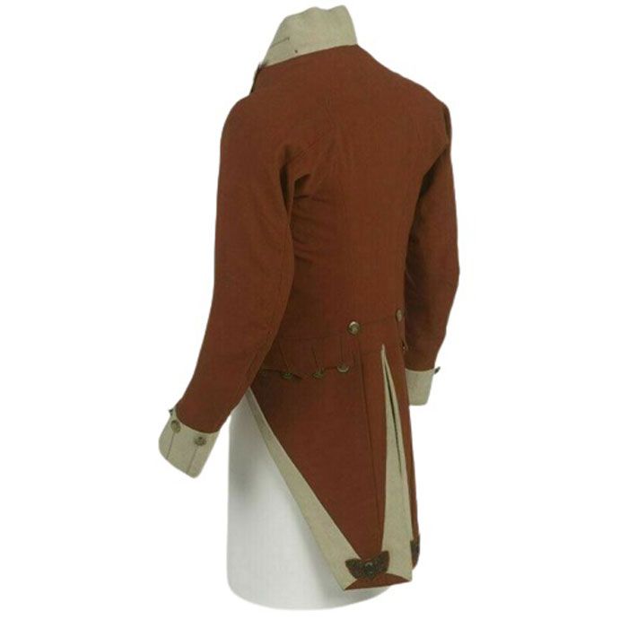 New Men's British Brown Tail Coat Uniform Jacket Napoleonic Uniform