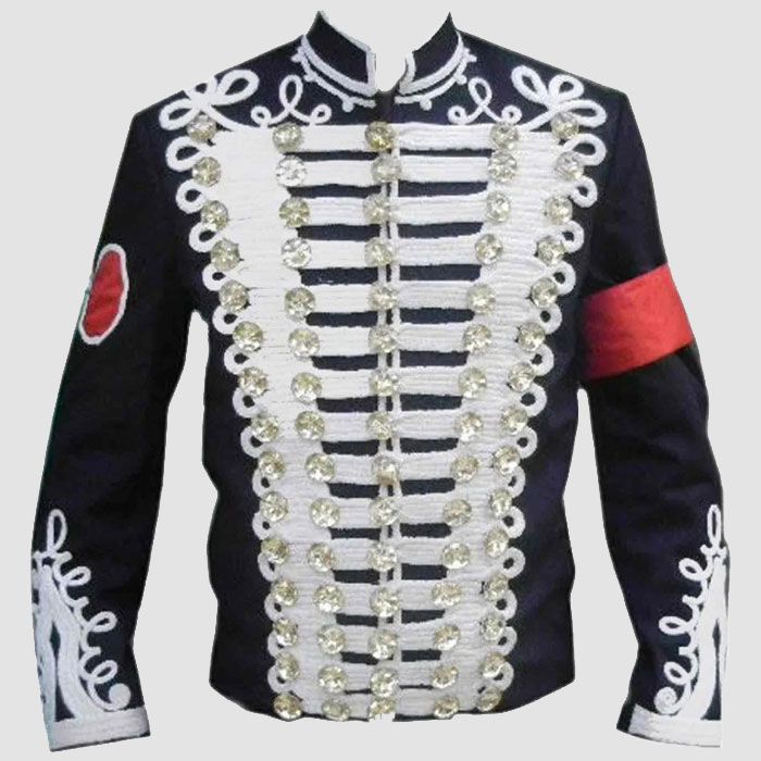 Inspired From Michael Jackson Braided Jacket Heavy Braided Jacket, Steampunk Steampunk Military Uniform