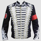Inspired From Michael Jackson Braided Jacket Heavy Braided Jacket, Steampunk Steampunk Military Uniform