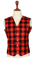 Traditional Scottish Bufallo 5 Buttons Tartan Waistcoat