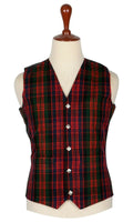 Traditional Scottish MacDonald 5 Buttons Tartan Waistcoat