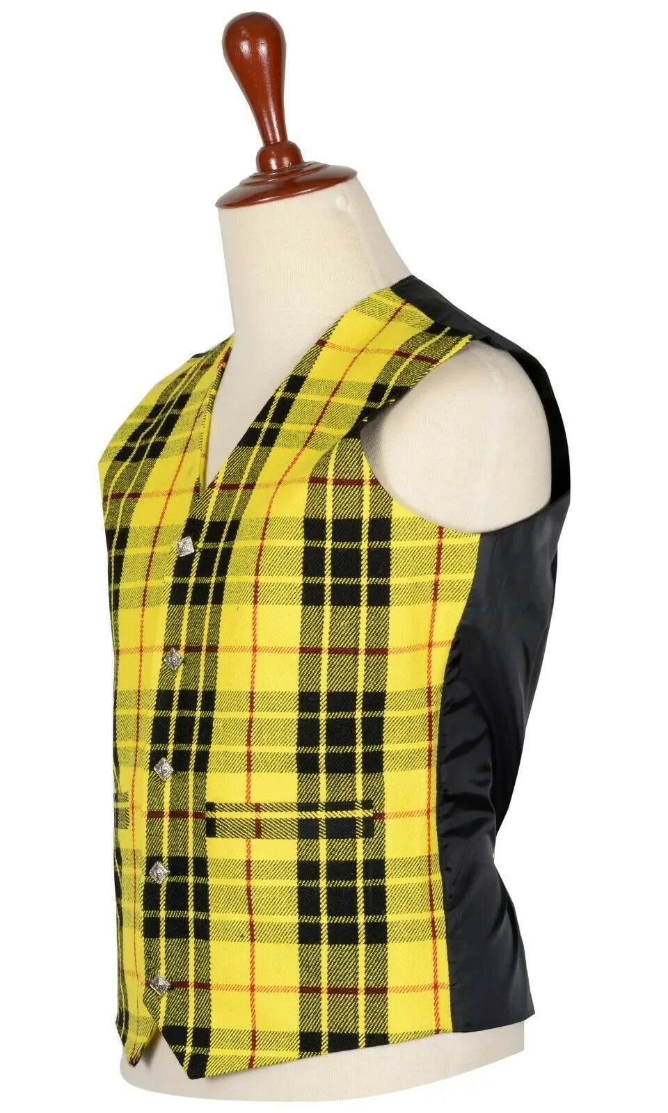 Traditional Scottish Macleod Of Lewis 5 Buttons Tartan Waistcoat