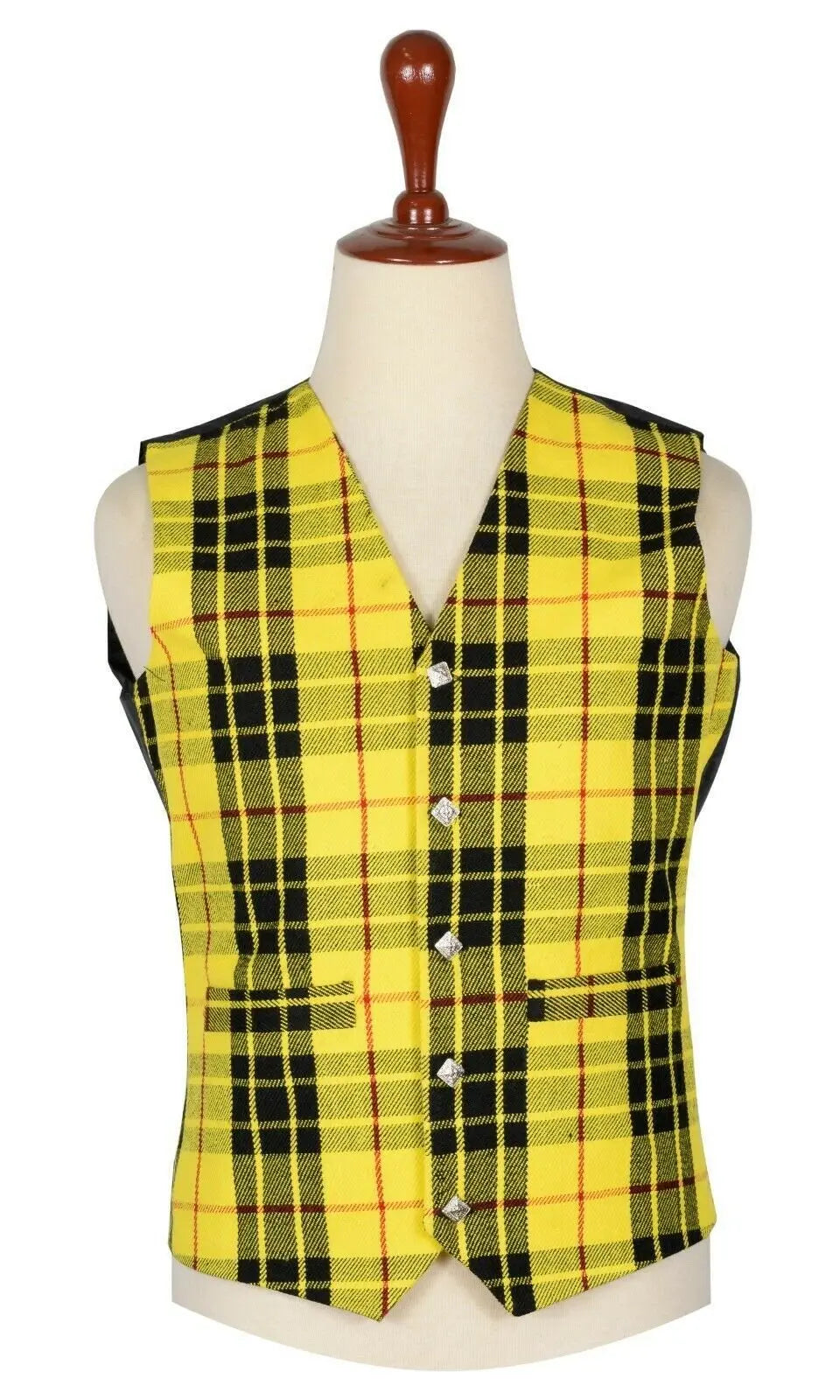 Traditional Scottish Macleod Of Lewis 5 Buttons Tartan Waistcoat