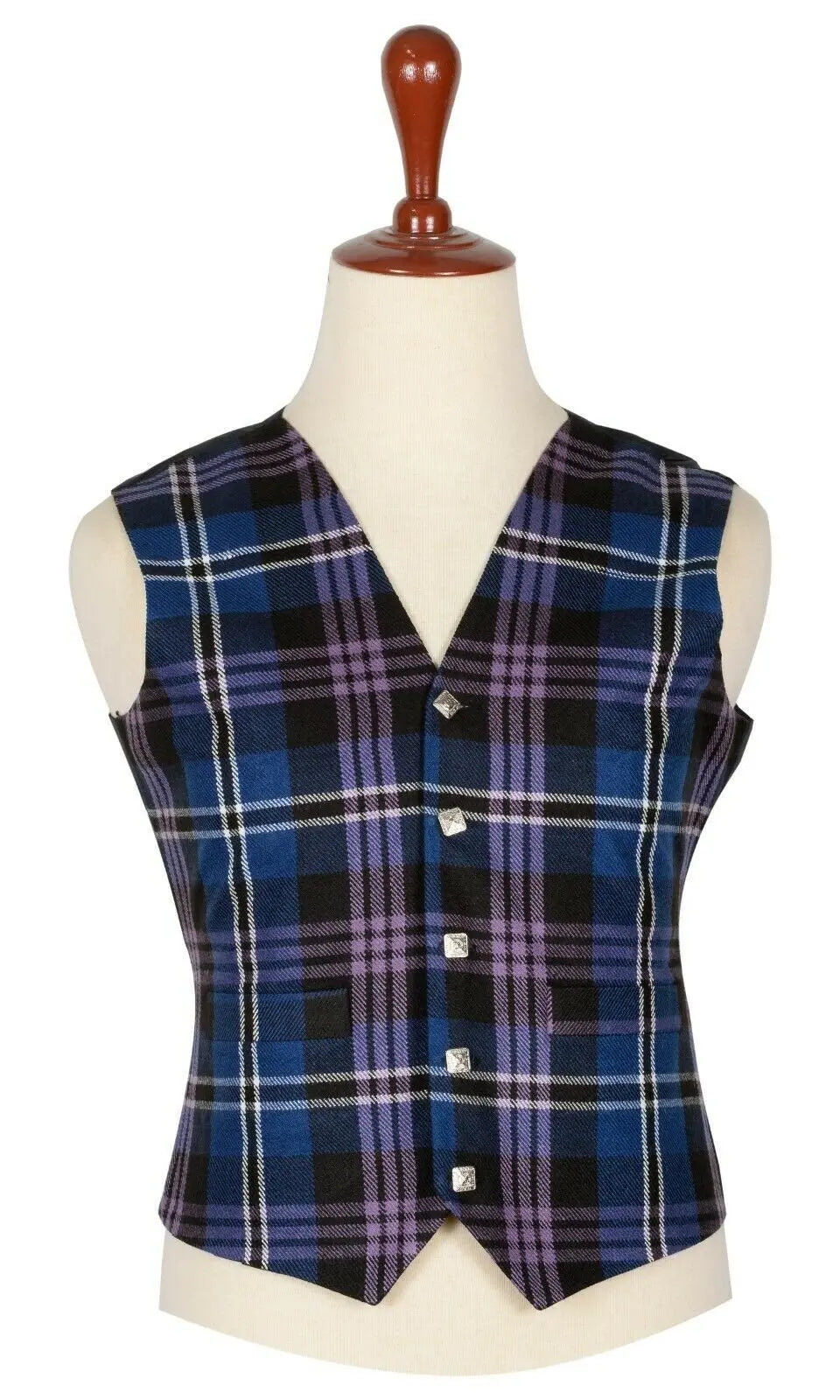 Traditional Scottish Heritage Of Scotland 5 Buttons Tartan Waistcoat