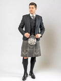Strathearn Grey Jacket Kilt & Waistcoat