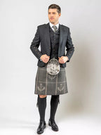 Strathearn Grey Jacket Kilt & Waistcoat