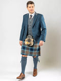 Sky Blue Jacket & Isle Waistcoat Kilt Set