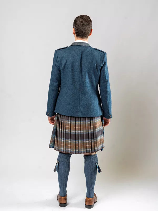 Sky Blue Jacket & Isle Waistcoat Kilt Set