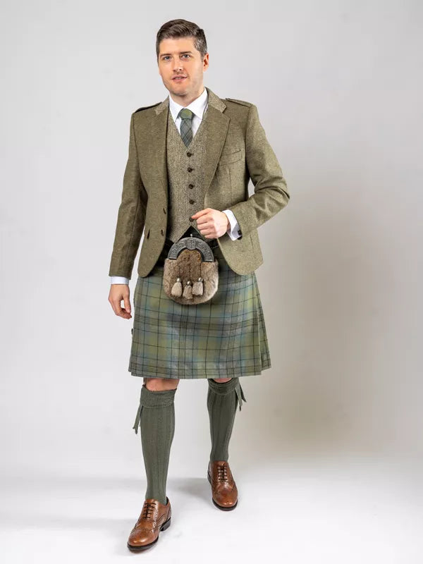 Green Jacket & Isle Waistcoat Kilt Set