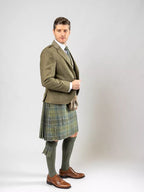 Green Jacket & Isle Waistcoat Kilt Set