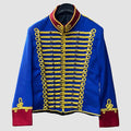 Royal Blue Hussars Jacket Scottish Tunic Jacket Military Uniform Napoleonic