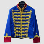 Royal Blue Hussars Jacket Scottish Tunic Jacket Military Uniform Napoleonic