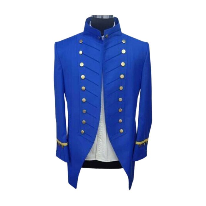 Blue Army Infantry Officer Wool Coat