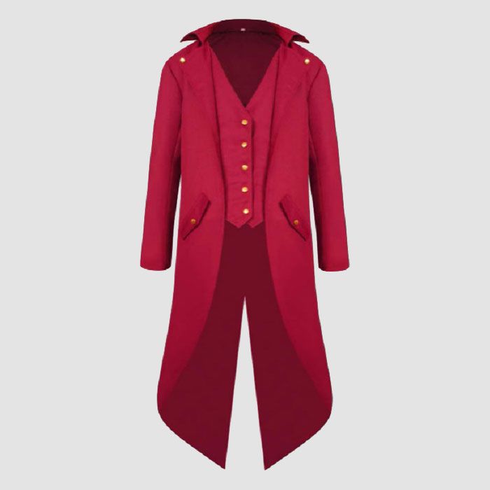 New Yan Dream Men's Gothic Medieval Tailcoat Jacket Steampunk