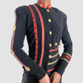 Vintage Cache Military Inspired Top Is with Gold Embellishments & Buttons Is Stunning