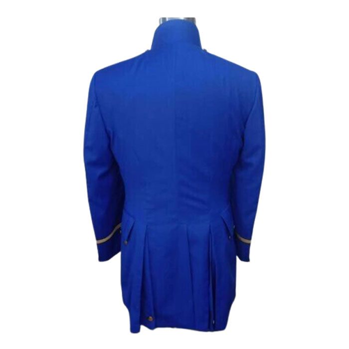 Blue Army Infantry Officer Wool Coat