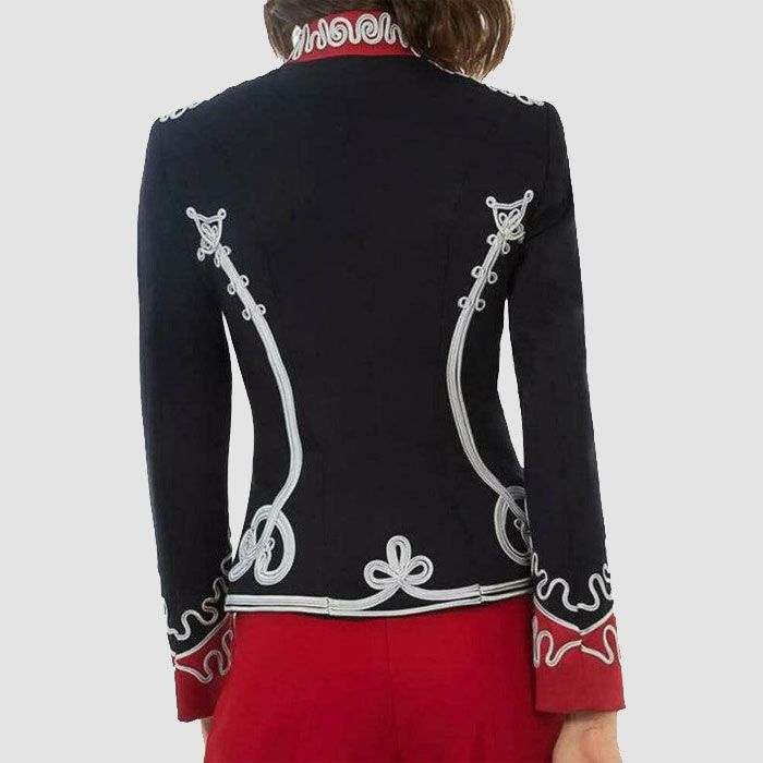 New Ladies Wool Military Jacket Officer Blazer Hussar Commander Jacket